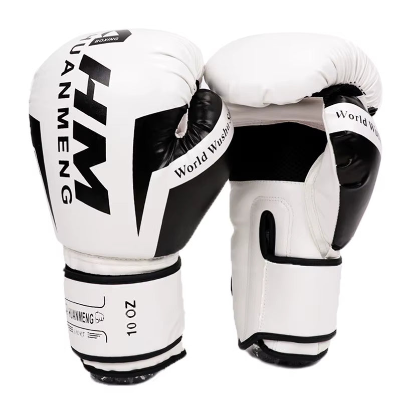 1 Pair Boxing Gloves Adults Women Men Boxing Sanda Gloves Unisex Boxing Training Exercise Leather Gloves Sports Protection Mitts